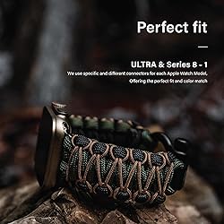 KORDIZ Survivor Pro,Paracord Apple Watch Band