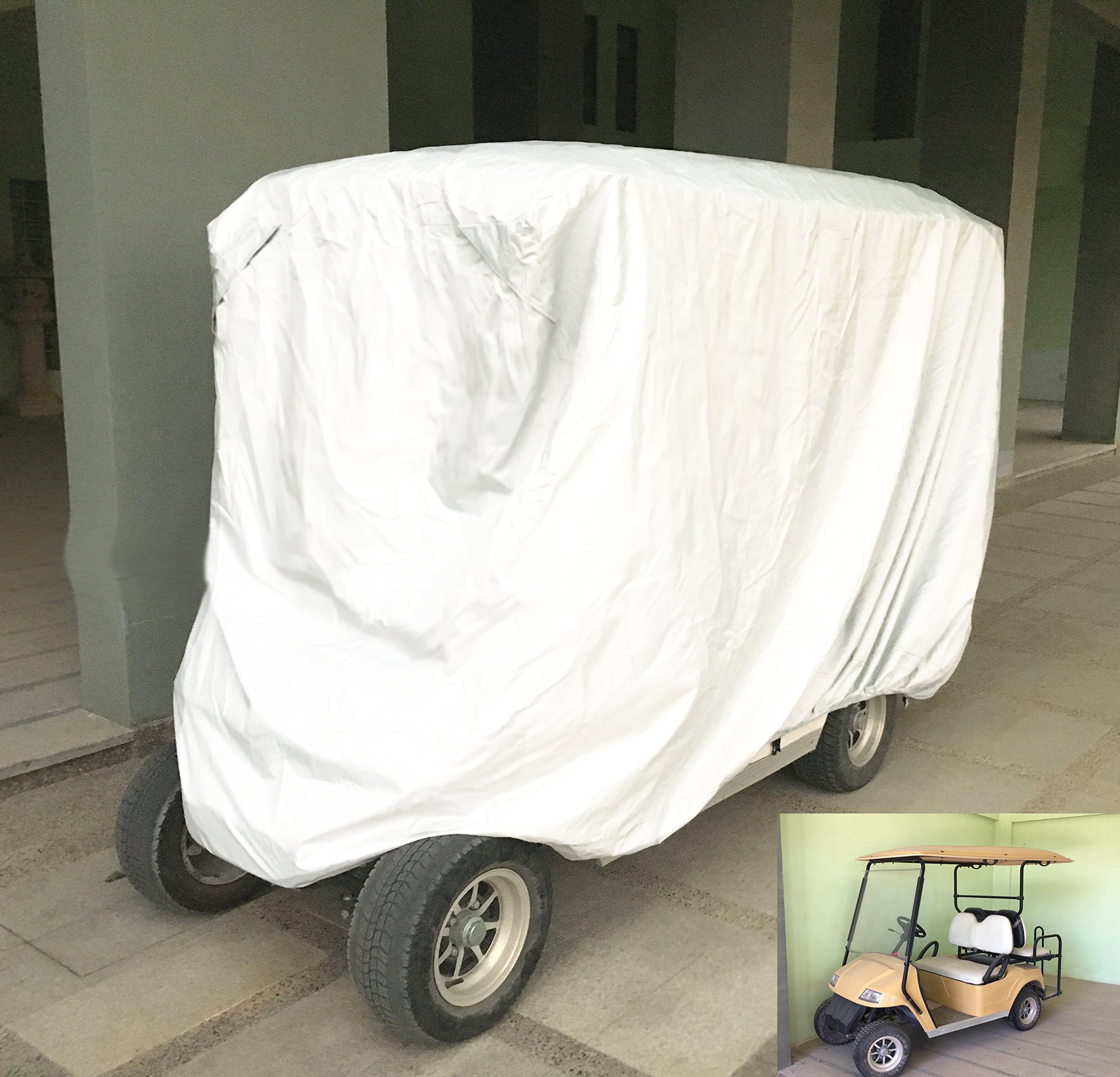 Himal 4 Passenger 400D Waterproof Sunproof Golf cart Cover roof 80" L