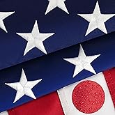 High Wind American Flag for Outdoor 3x5 Ft - Heavy Duty US Flag with Embroidered Stars, Sewn Stripes & Brass Grommets All Weather Fade Resistant for Outside Use