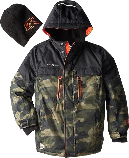ZeroXposur Big Boys' Shredder Snowboard Jacket, Mandarin, Small/8 Clothing