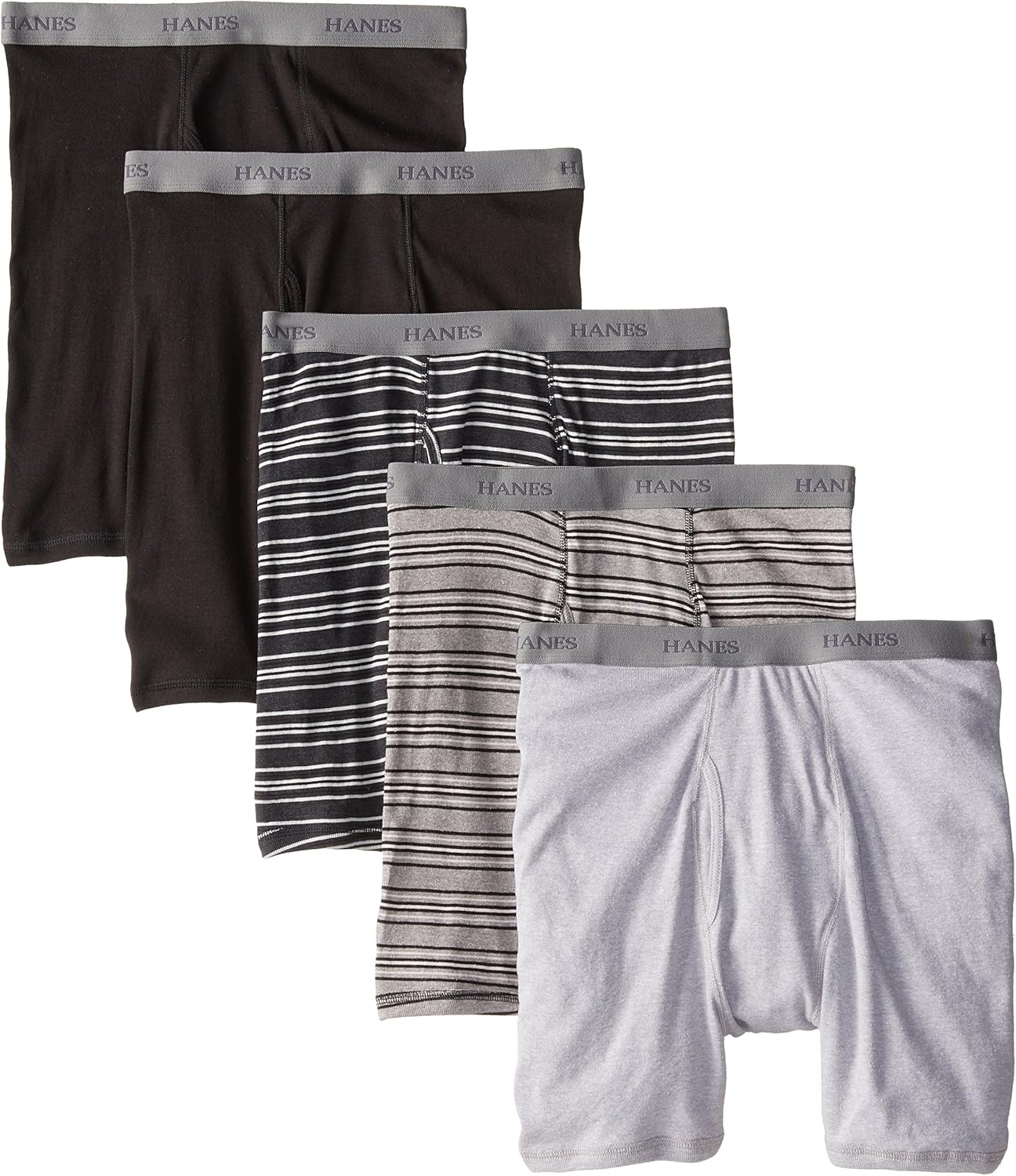 Hanes Ultimate Men's 5-Pack Fashion Boxer Briefs at  Men’s Clothing store