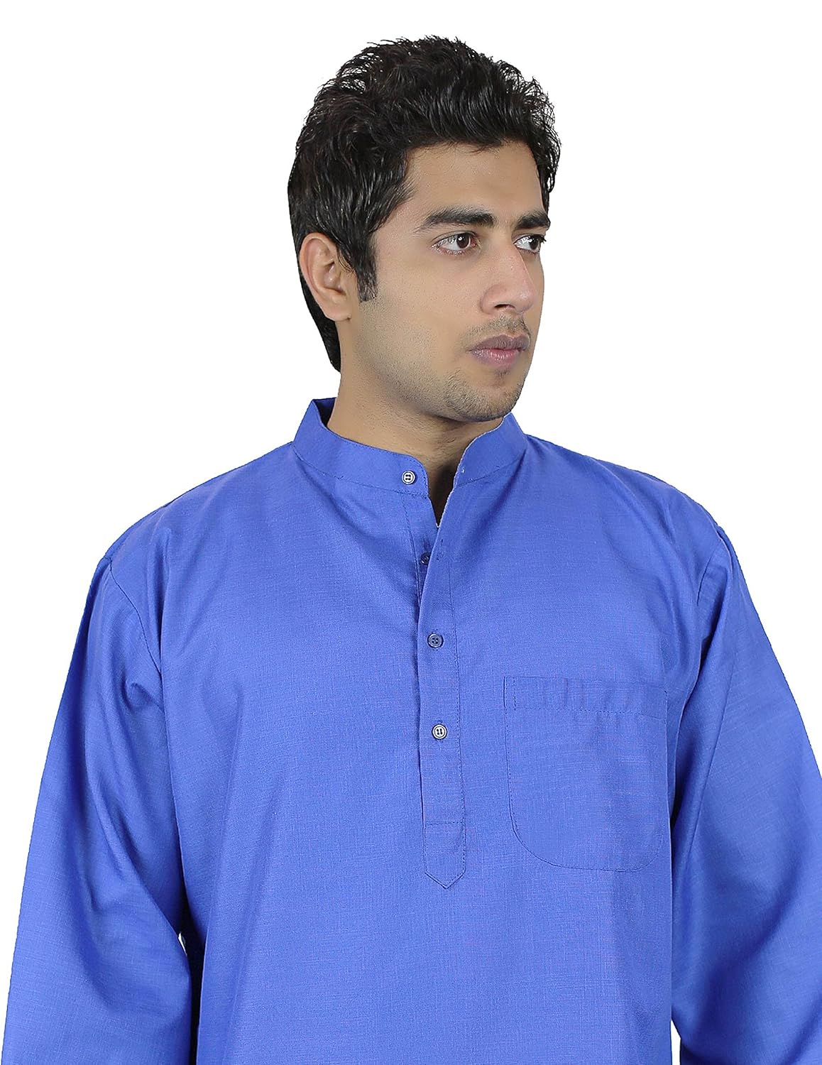 loose fit airy comfortable kurta, summer dresses for men, blue