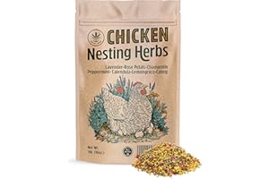 HAPPY TREES HEMP Happy Trees Chicken Nesting Herbs - 100% Natural Blend of 7 Premium Dried Herbs for Fresh Nest Box, Coop and Run - Bulk 1lb. Bag