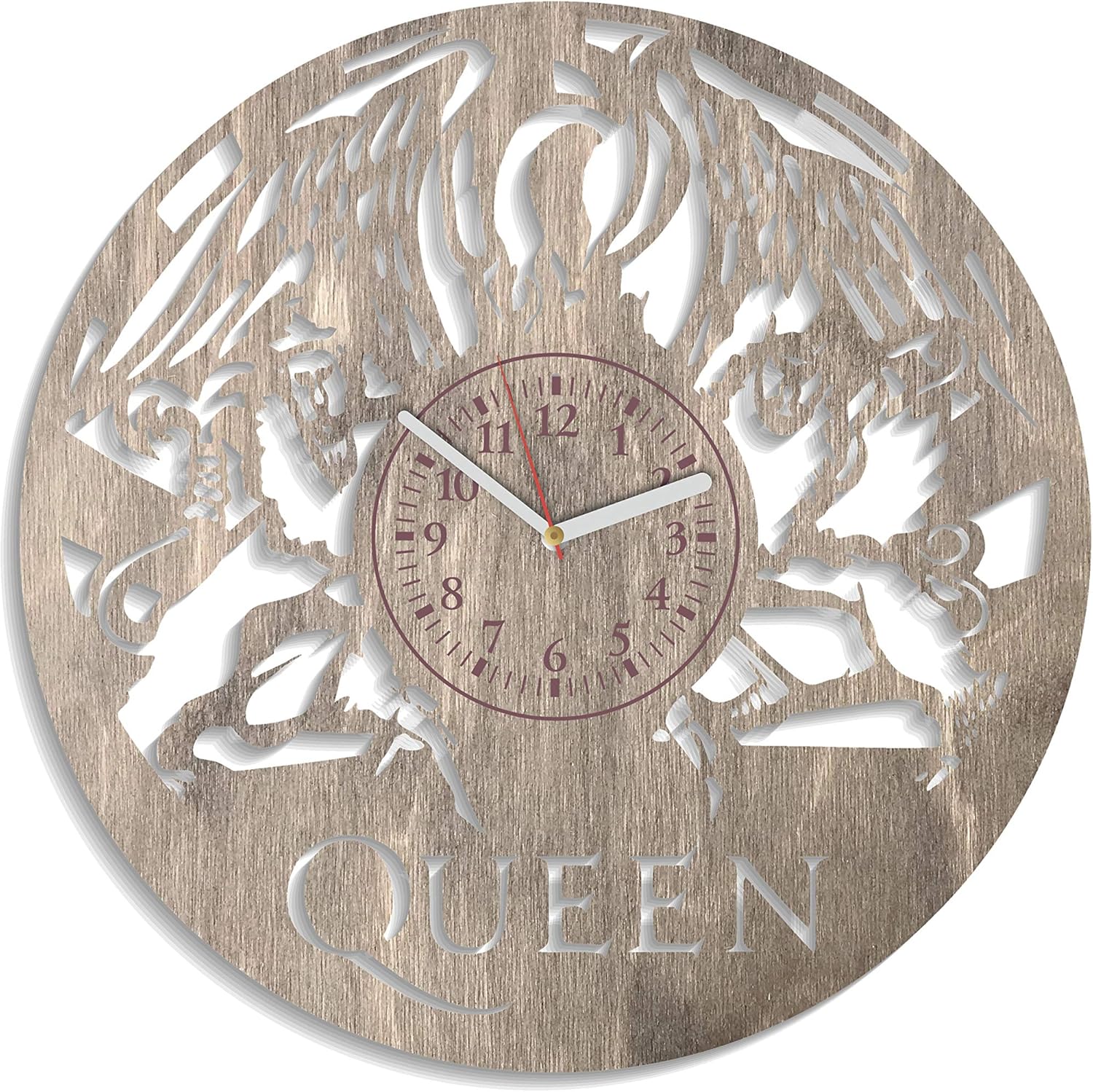 Amazon Com Nadezhdashop Modern Gift Queen Music Wooden Clock