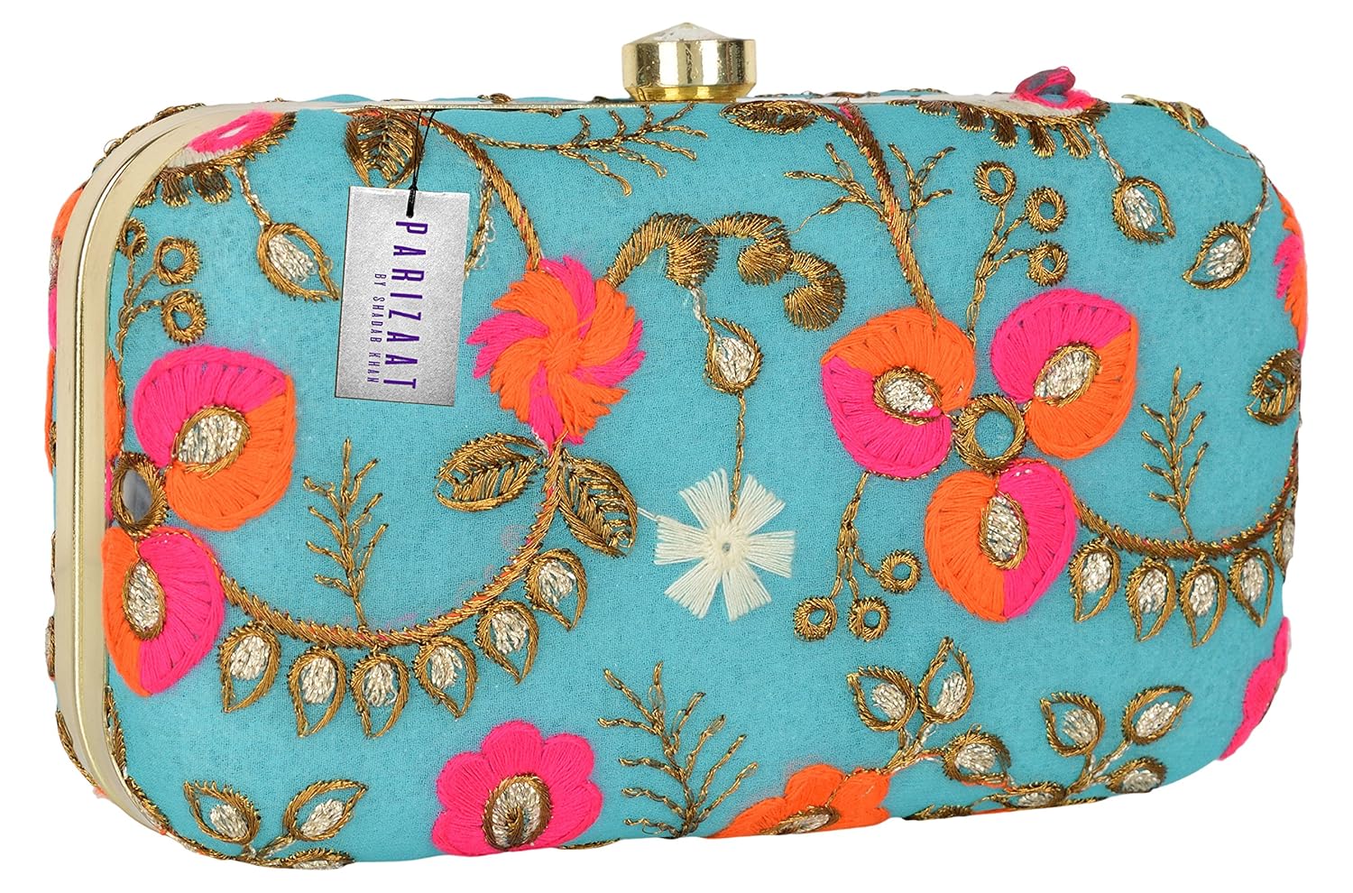 parizaat by shadab khan women's clutch