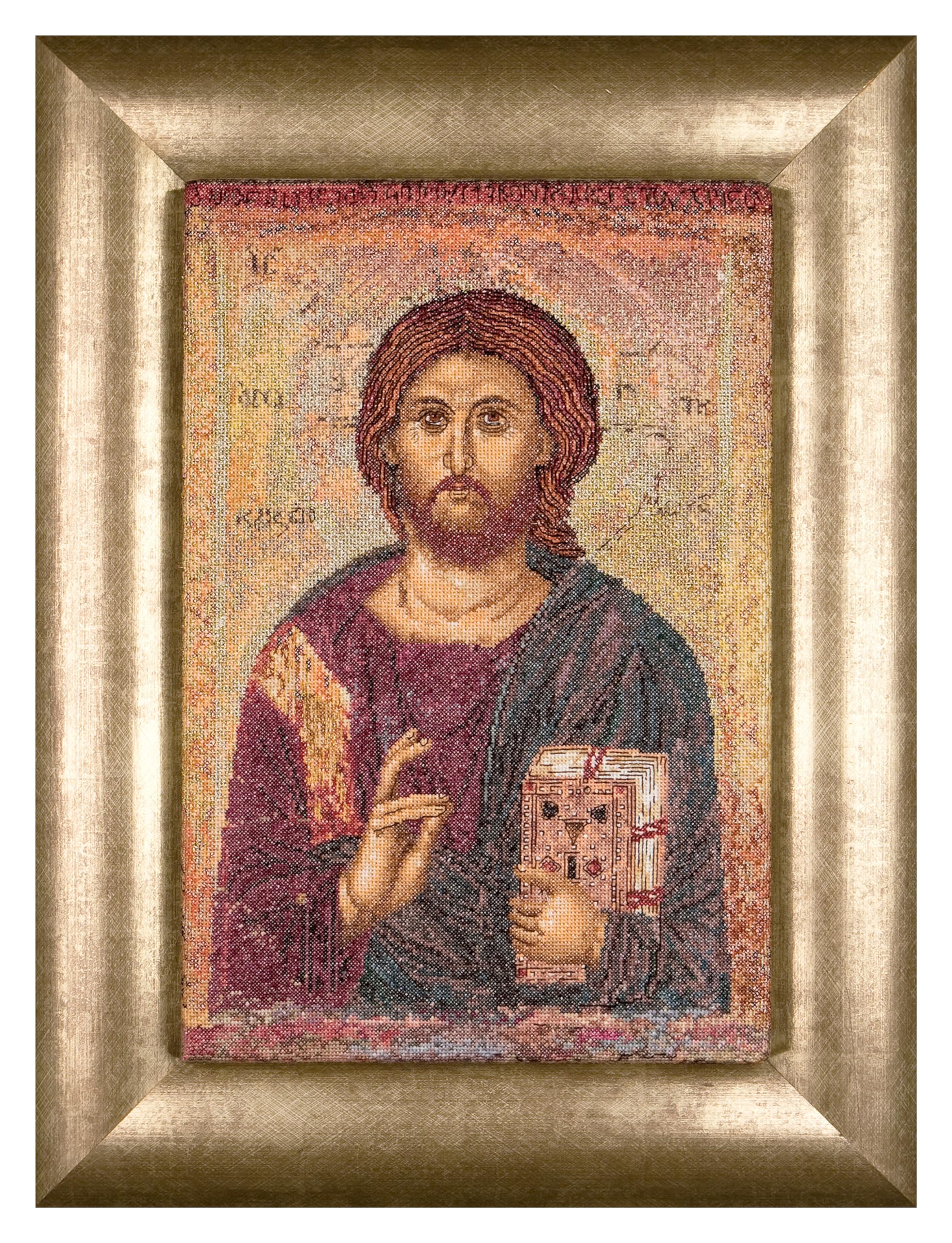 Thea Gouverneur 476A Antique Icon Christ Aida Cross Stitch Kit