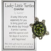 Ganz Lucky Little Turtle Charm with Story Card New Pocket Token