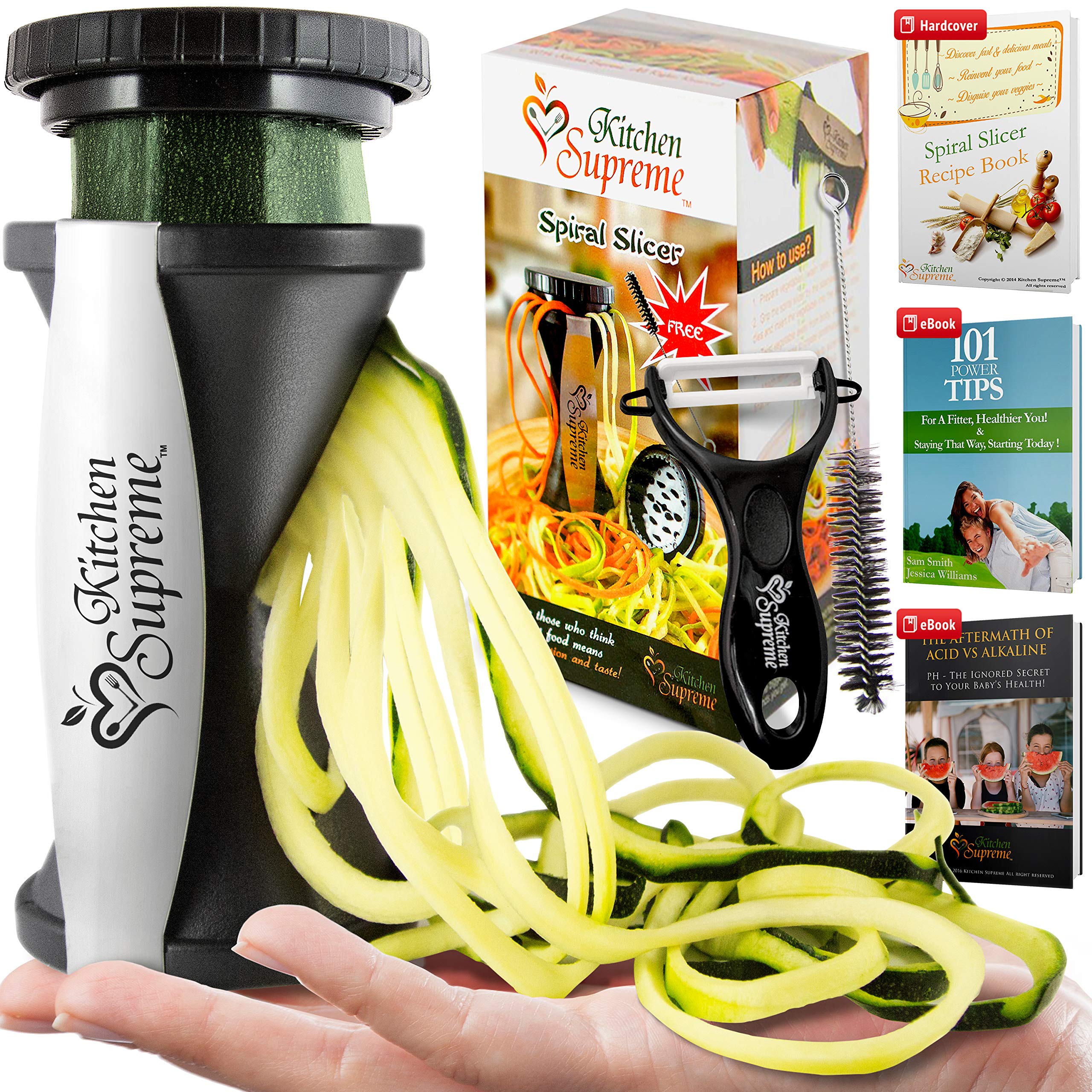 Zucchini Spaghetti Maker Complete Bundle Best Spiraler Spiralizer