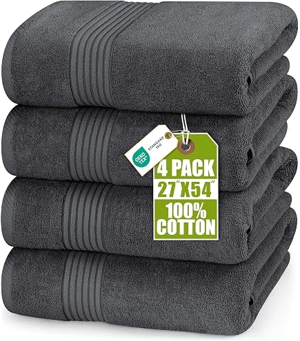 Lot De 2 Grandes Serviettes De Bain Orange 70x140 Cm MALLONI HOME - Coton 100% Ultra Absorbantes & Légères