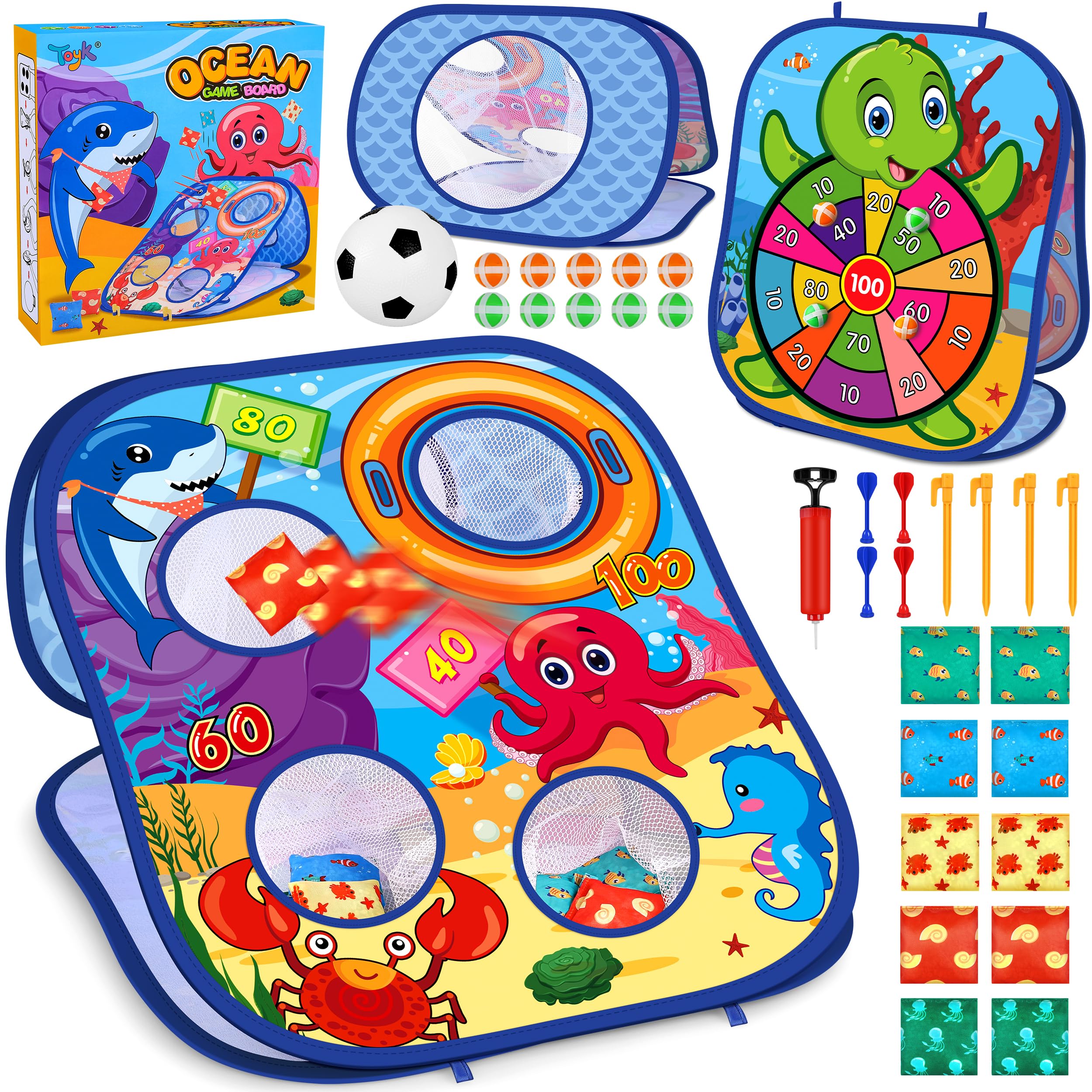 Ocean Bean Bag Toss Game Toy Outdoor Toss Game