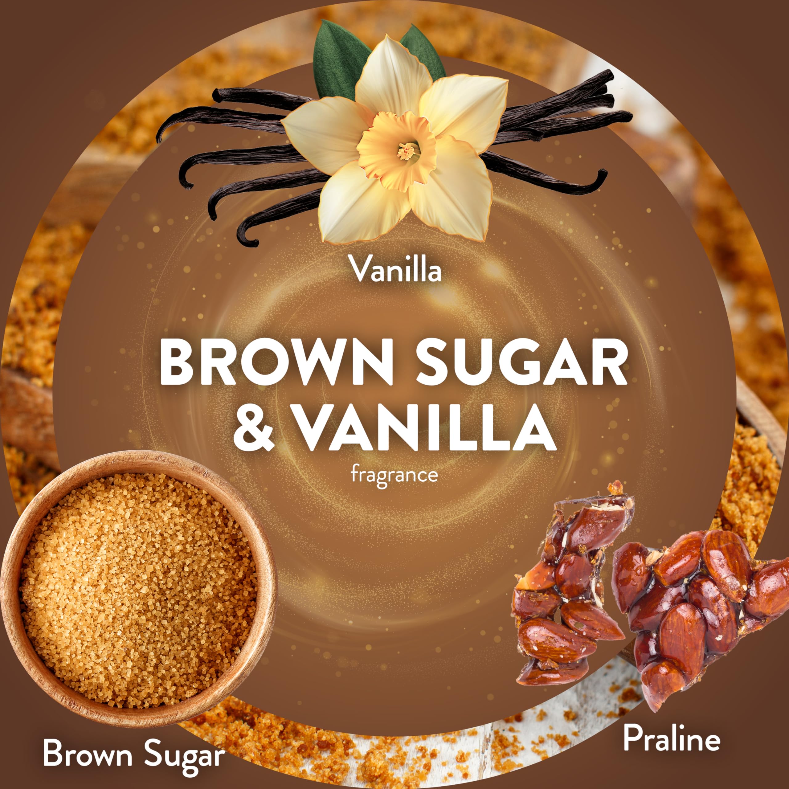 Air Wick Plug In Scented Oil Refill,Fall Scent, Fall Décor, Brown Sugar and Vanilla, 5 ct