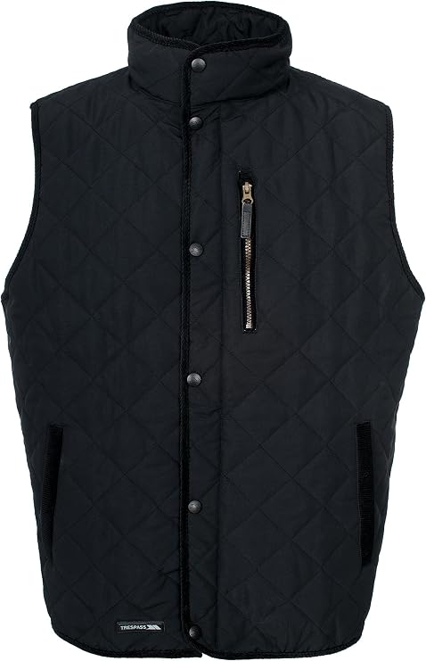 Trespass Men's Buckless Full Zip Fleece Gilet – Sleeveless With Zipped Pockets