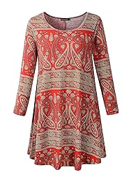 Veranee Women's Plus Size Swing Tunic Top 3/4