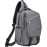 NICGID Sling Bag Backpack, 13.3'' 14.1'' Laptop Bag Crossbody Shoulder Chest Backpacks Travel Outdoors for Men Women