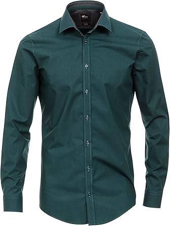 camisa verde botella hombre