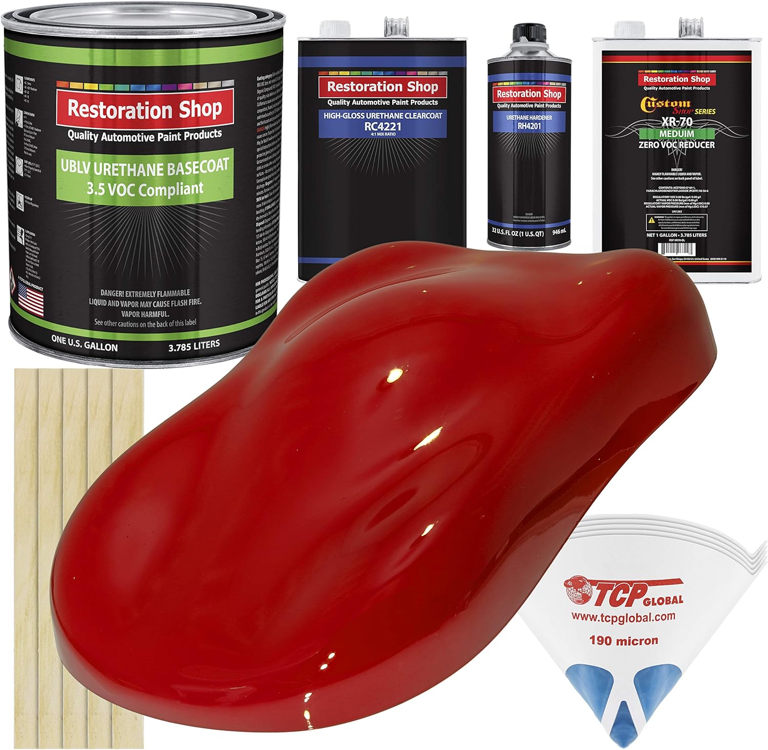 Restoration Shop Complete Medium Gallon Kit Viper RED