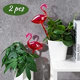 NiHome Flamingo Self-Watering Bulb 2-Pack 10.2in Glass Waterer Garden view 7