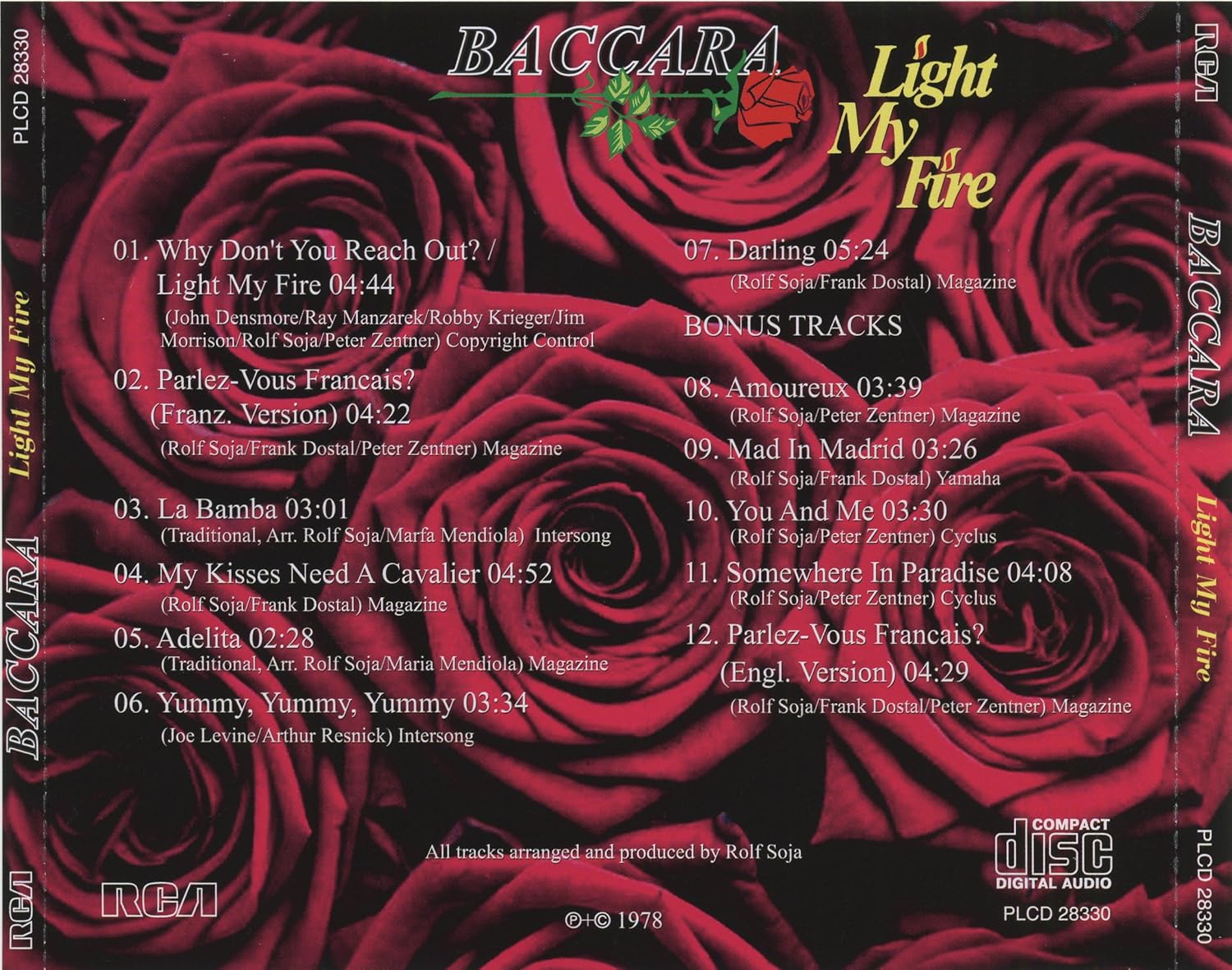 Light My Fire (30th Aniversary): Amazon.de: CDs & Vinyl