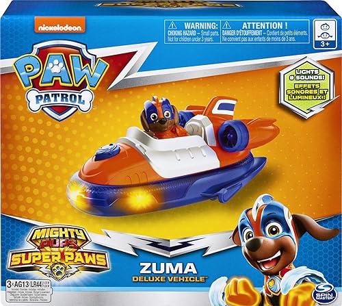 Paw Patrol, Mighty Pups Super Paws Zuma's Deluxe Vehicle with
