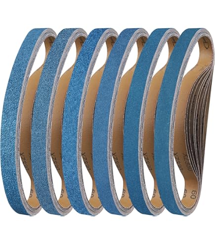 POWERTEC 6 In. X 48 In. 6 Each Of 36/100/120 Grits, Zirconia Sanding Belts Sander Sanding Belt Assortment 18 Pack 464801z P2n - Foto 4