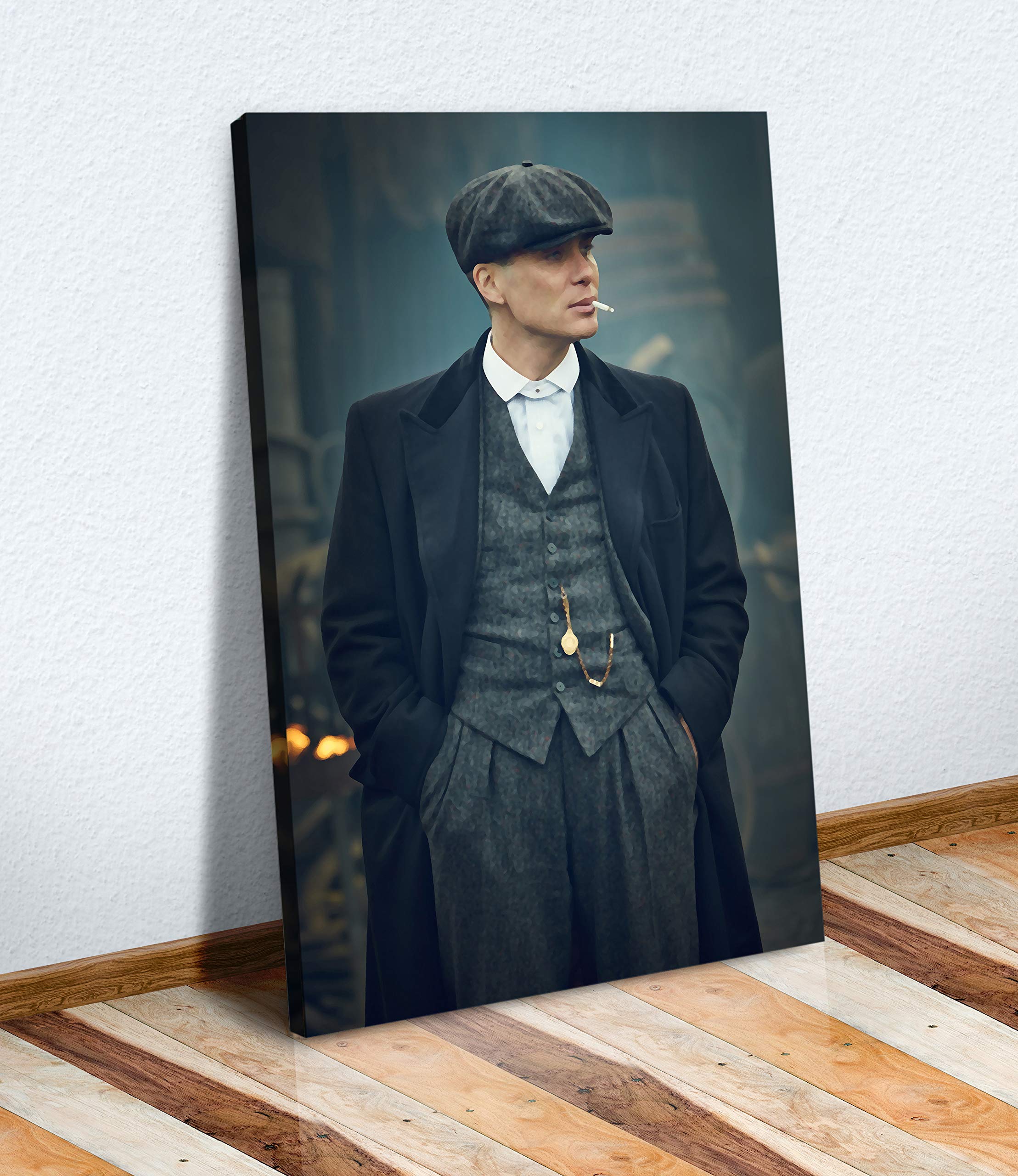 Peaky Blinders Thomas Shelby CANVAS WALL ART PICTURE 30MM DEEP FRAMED PRINT (24in x 16in / 60cm x 40cm)