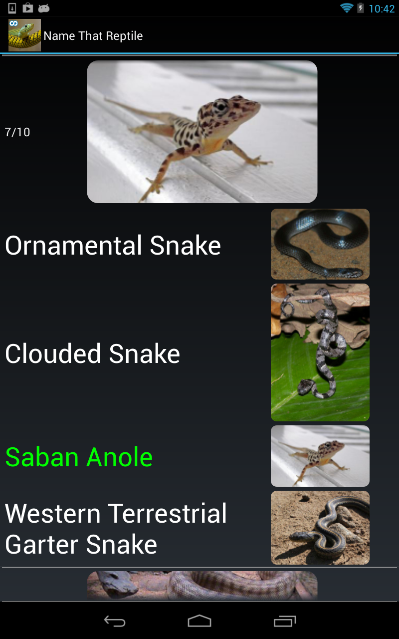 Reptile Species Trivia QuizAmazon.co.ukAppstore for Android