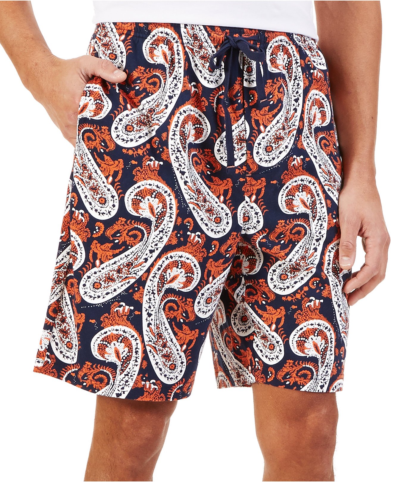 Nautica Men's Knit PaisleyPrint Pajama Shorts Nautical Fashions