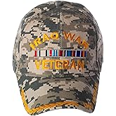Artisan Owl US Military Iraq War Veteran Ribbon Embroidered Adjustable Baseball Cap