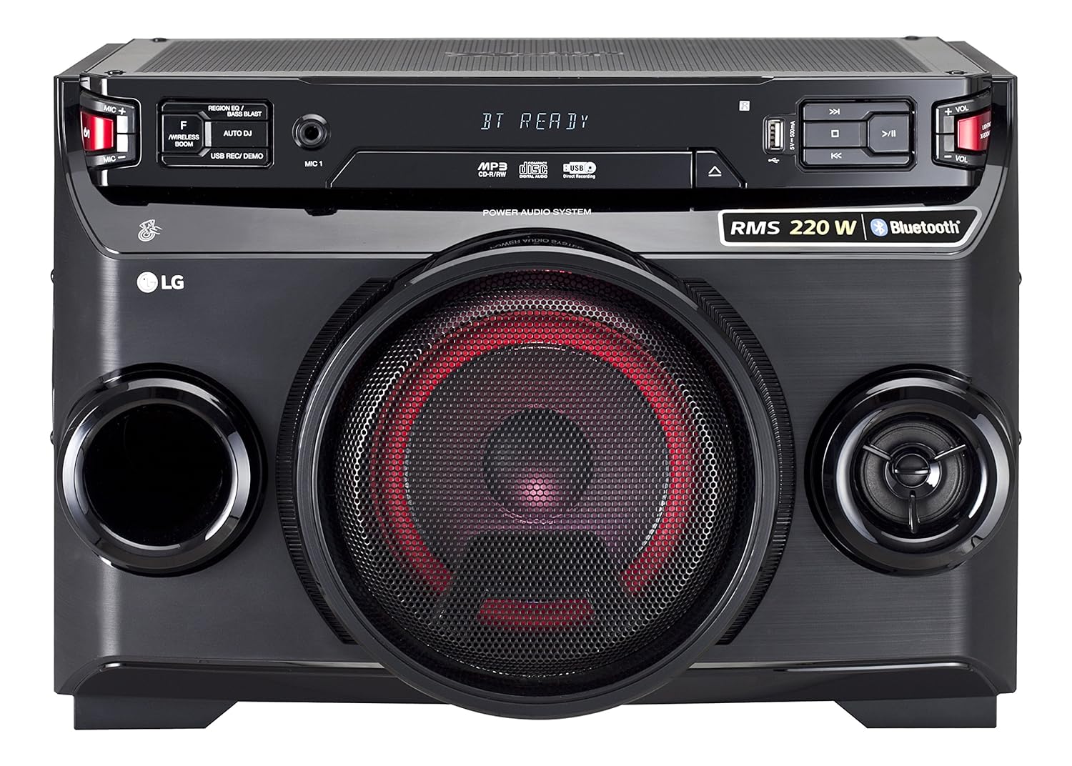 LG LOUDR OM4560 220W BT & CD mini table top boom box Black Amazon.co