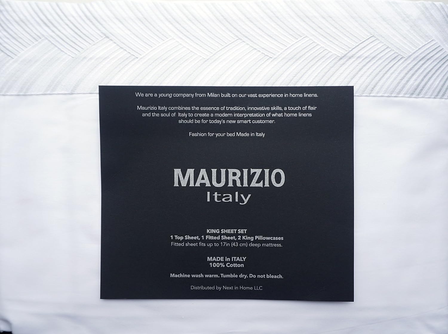 Maurizio Italy Bedding 4 Piece King Soft and Breathable