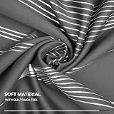 Deconovo Super Soft Wave Line Foil Printed Thermal Insulated Blackout Curtains view 6