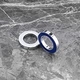 VGOL 6Pcs Chrome Plastic Basin Faucet Base Ring Tap Mount Cover Seal ID 32mm OD view 6