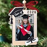 Class of 2026 Ornament - Graduation Picture Frame Ornament – Meaningful Graduation Gifts for Her and Him - Class of 2026 Gifts Ornaments for Christmas Tree - Graduate Picture Frame Ornaments