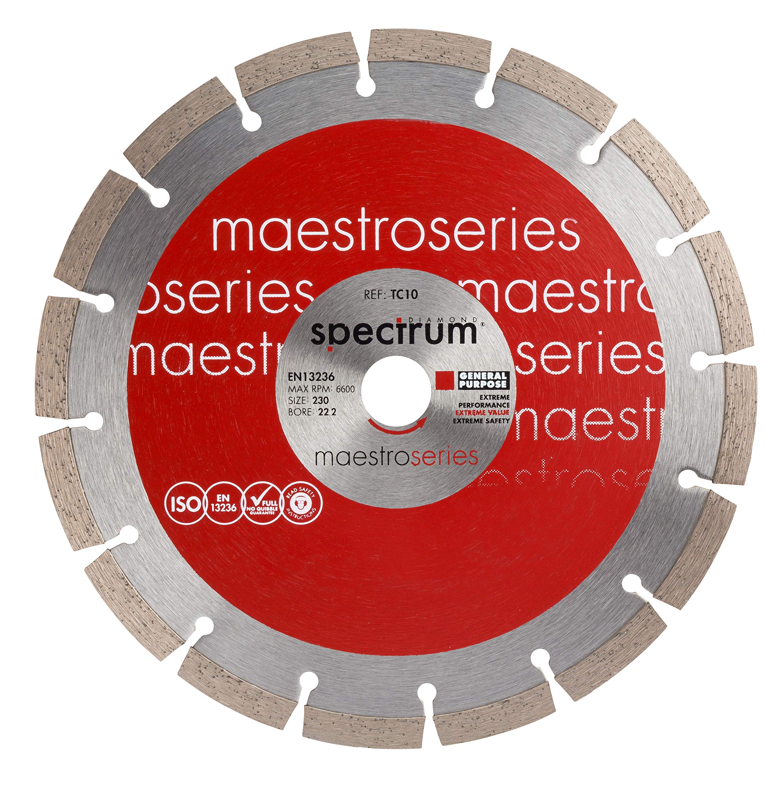 Spectrum Maestro 10mm General Purpose Diamond Blade - 230/22.23mm