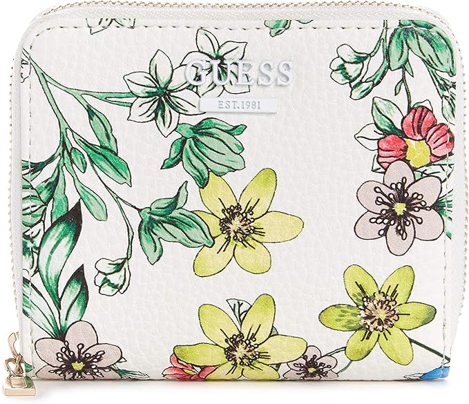 GUESS Women's Small Zip Around Wallet, Floral Amazon.co.uk Clothing