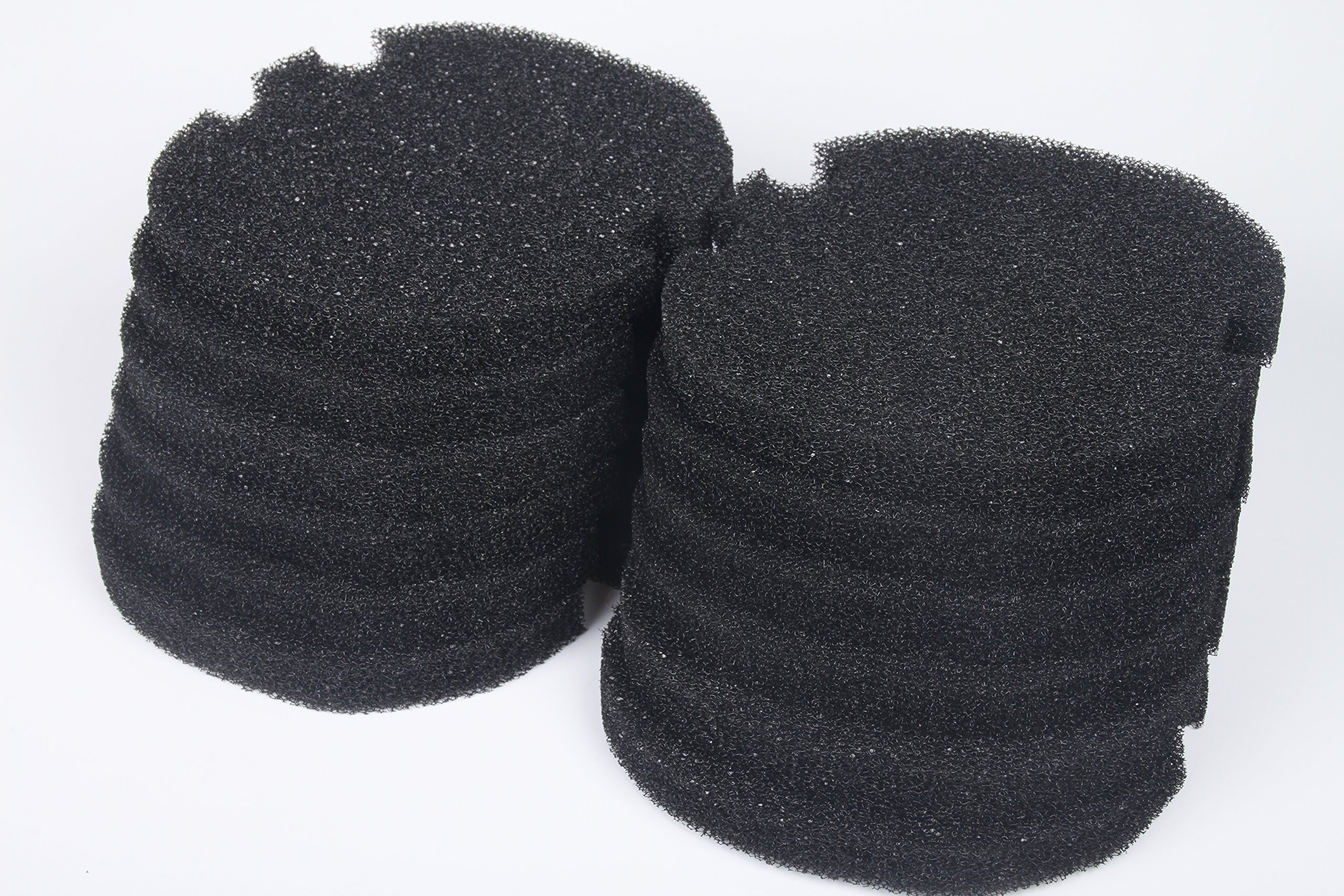 LTWHOME Replacement Black Fine Foam Filter Fit for AquaManta EFX 300/400 External Filter (Pack of 12)