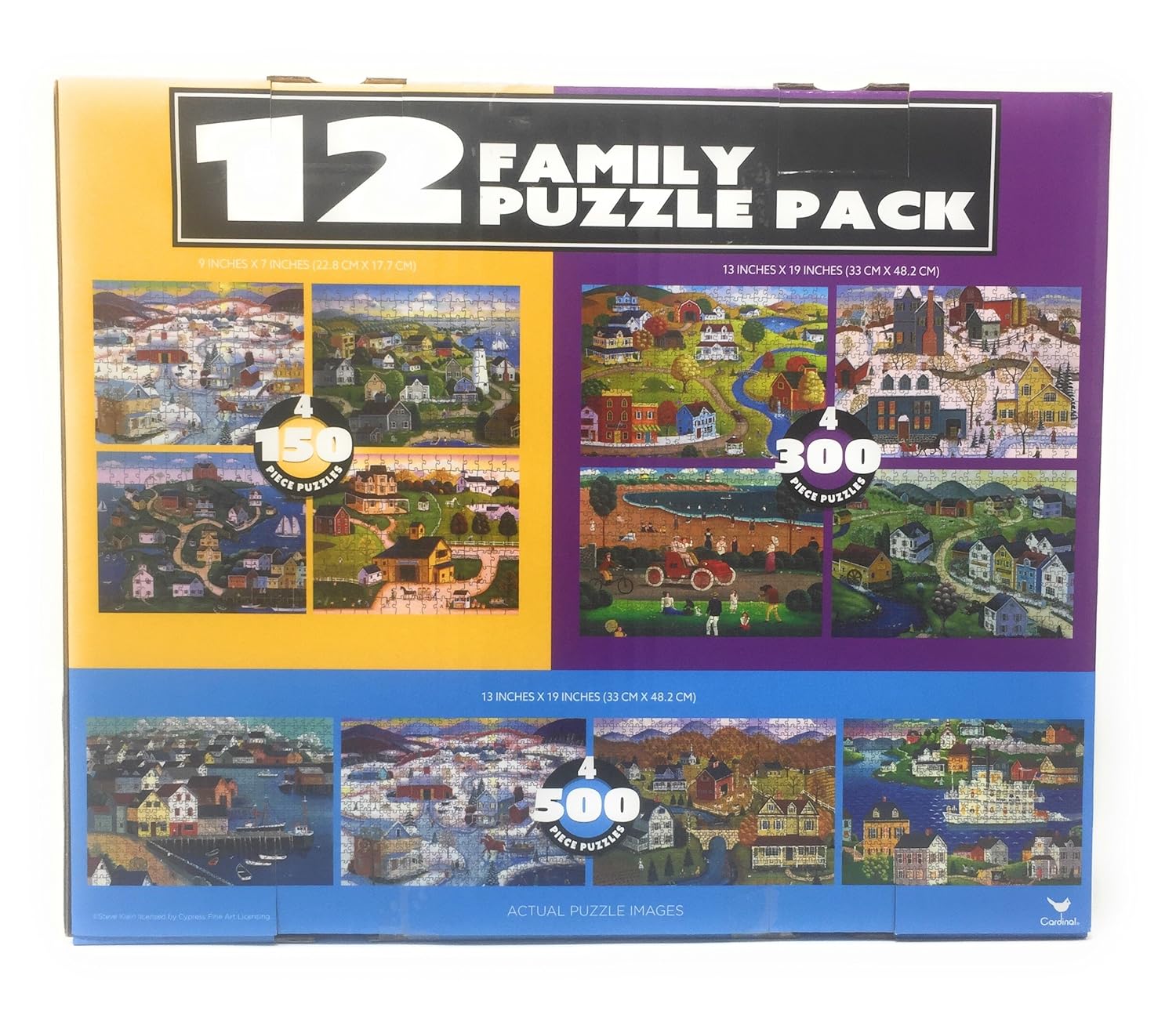 Jigsaw Puzzles 12 Family Puzzle Pack Cardinal Industries Puzzles