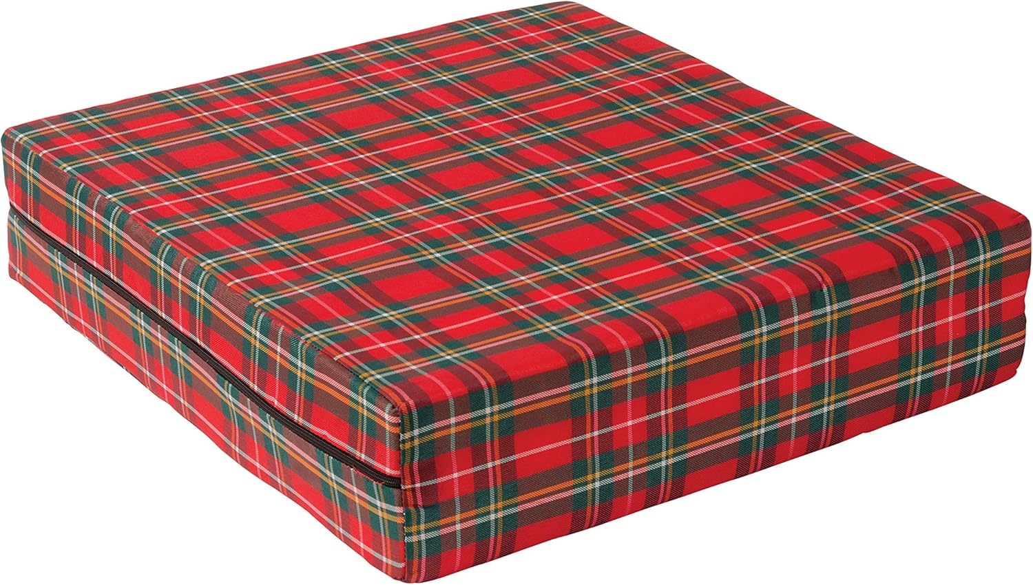 DMI Foam Seat and Wheelchair Cushion with Cover, Supportive Comfort Foam, 4 x 16 x 18 Inch, Plaid: Health & Personal Care