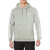 adidas Men's Essentials Fleece 3-Stripes Pullover Hoodie Sweatshirt