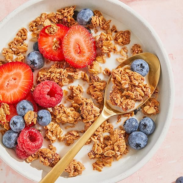 PURELY ELIZABETH, BERRY CRISP, ANCIENT GRAIN GRANOLA WITH VITAMIN D, GLUTEN-FREE (8OZ BAG)