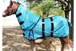 CHALLENGER Miniature Weanling Donkey Pony Horse Foal Fly Summer Sheet Neck Blanket 51811B