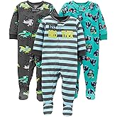 Simple Joys by Carter's baby-boys Loose-Fit Flame Resistant Fleece Footed Pajamas