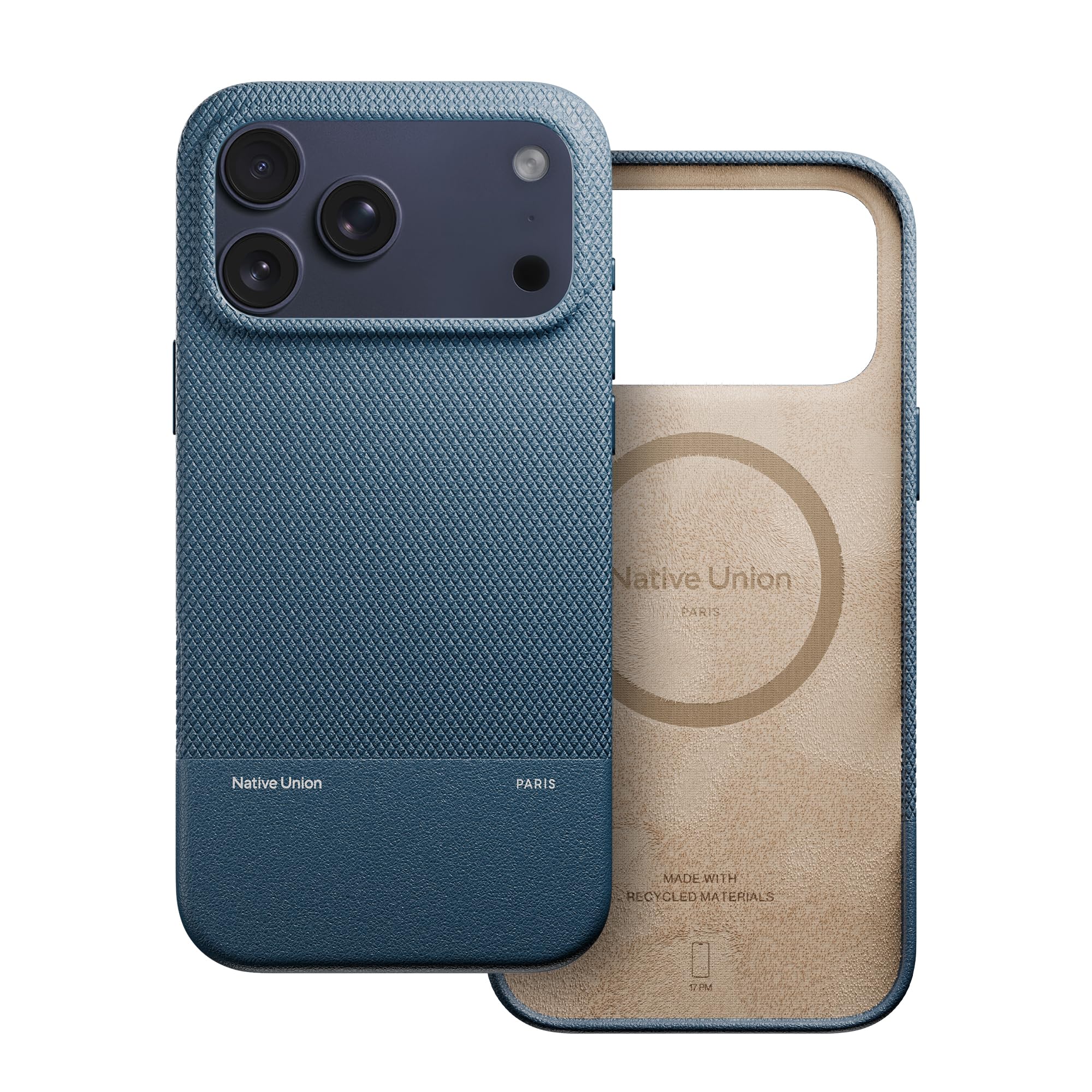 Photo 1 of Native Union (Re Classic Case 3.0 – MagSafe Compatible with Built-in Magnets – Resistant & Recycled Materials – Ultra-Durable with 6ft / 1.8m Drop Protection for iPhone 17 Pro Max (Navy)