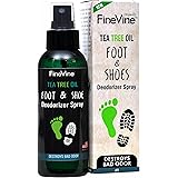 All Natural Shoe Deodorizer and Foot Deodorant Spray - Made in USA - with Peppermint, Tea Tree, Eucalyptus and Essential Oils to Remove Bad Odor and Scent - Best for Stinky Shoes, Smelly Feet & Sport