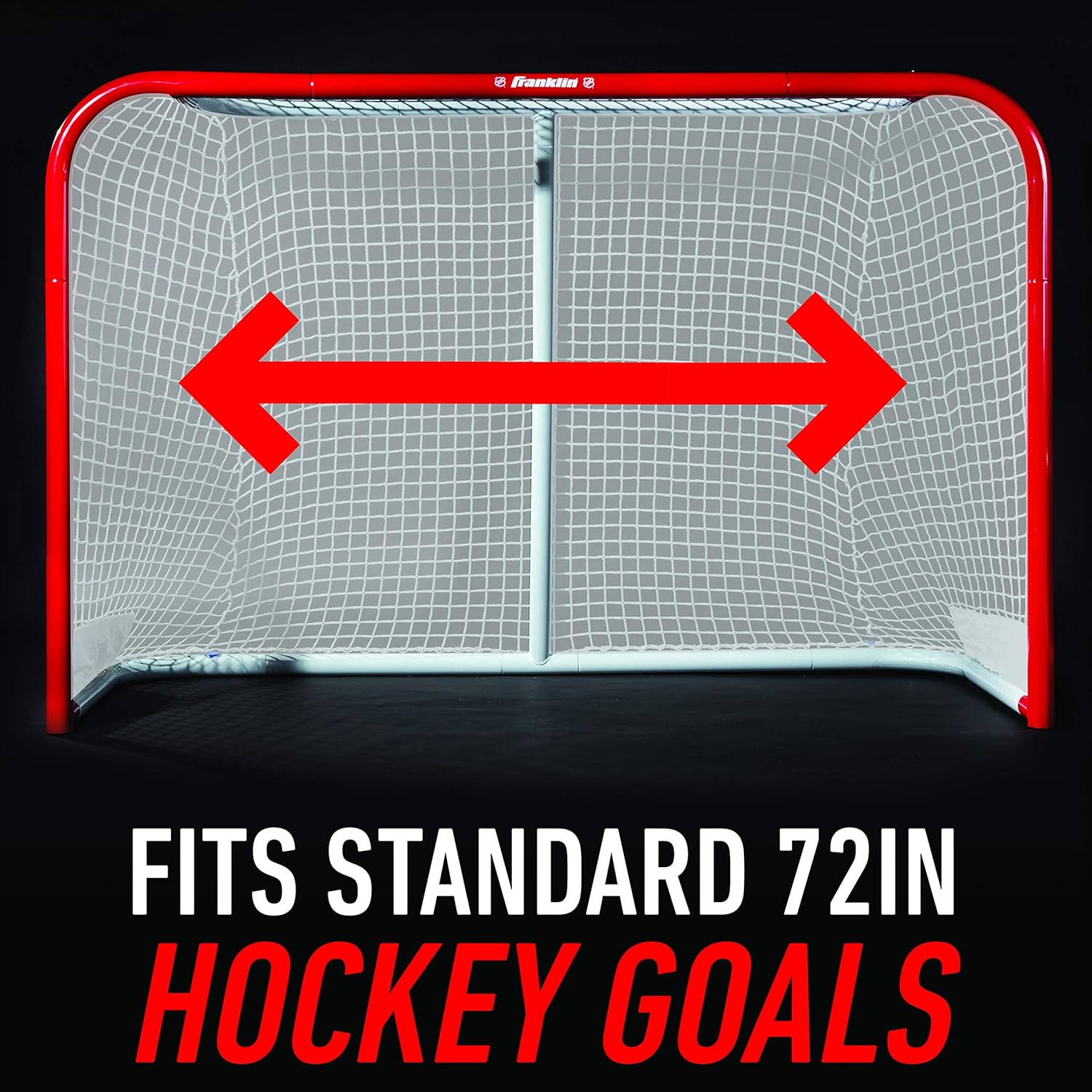 Franklin Sports Replacement Street Hockey Net - Fits Goals Sized 72" (W) x 48" (H) x 30 (D) : Sports & Outdoors
