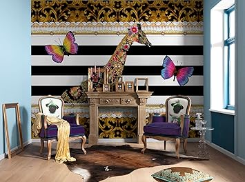 Amazon Com Brewster 8 952 Mellimello Jirafa Pared Mural 8