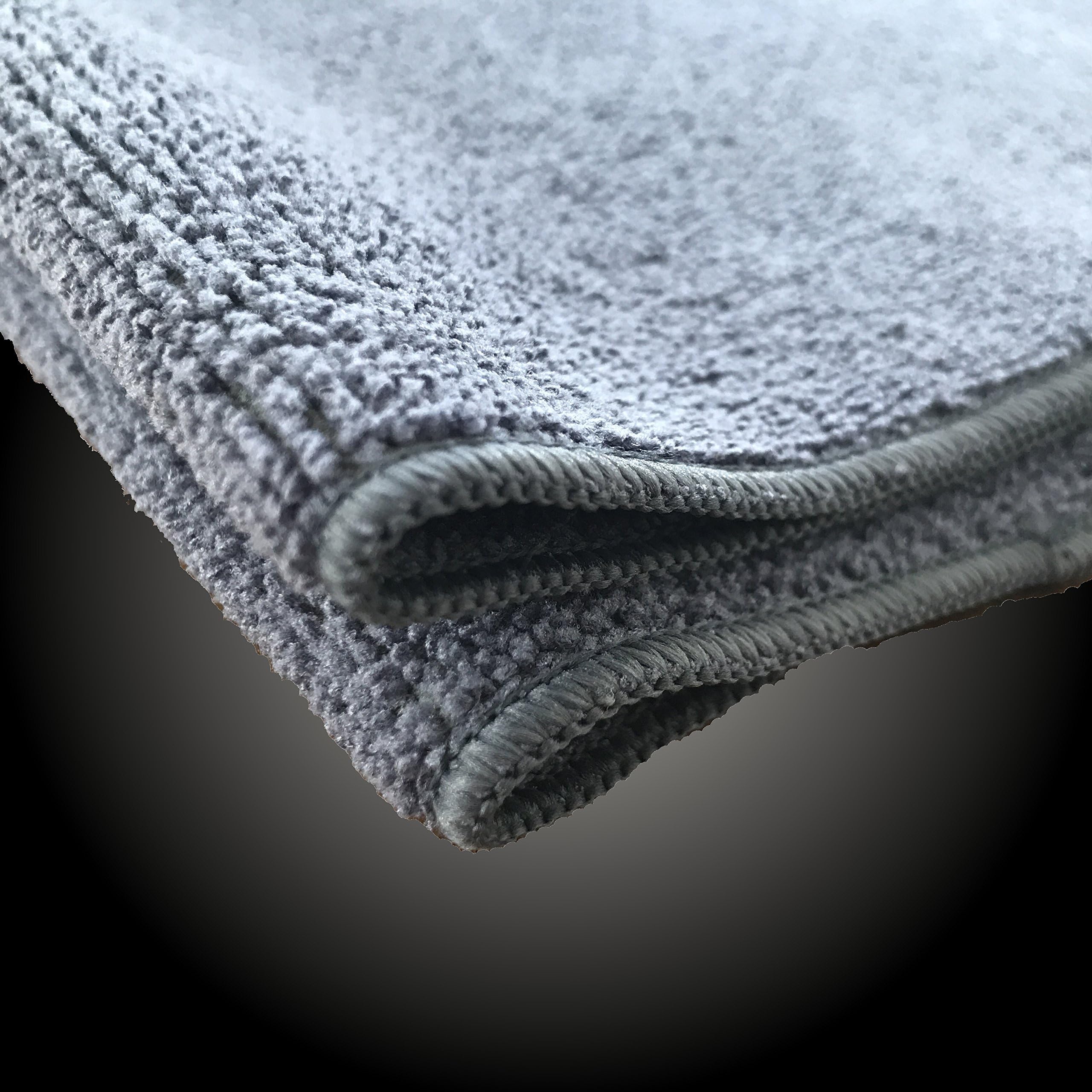 Custom Polish Super Soft Microfibre Cloth Microfibre Cloth 40 x 40 cm Anthracite