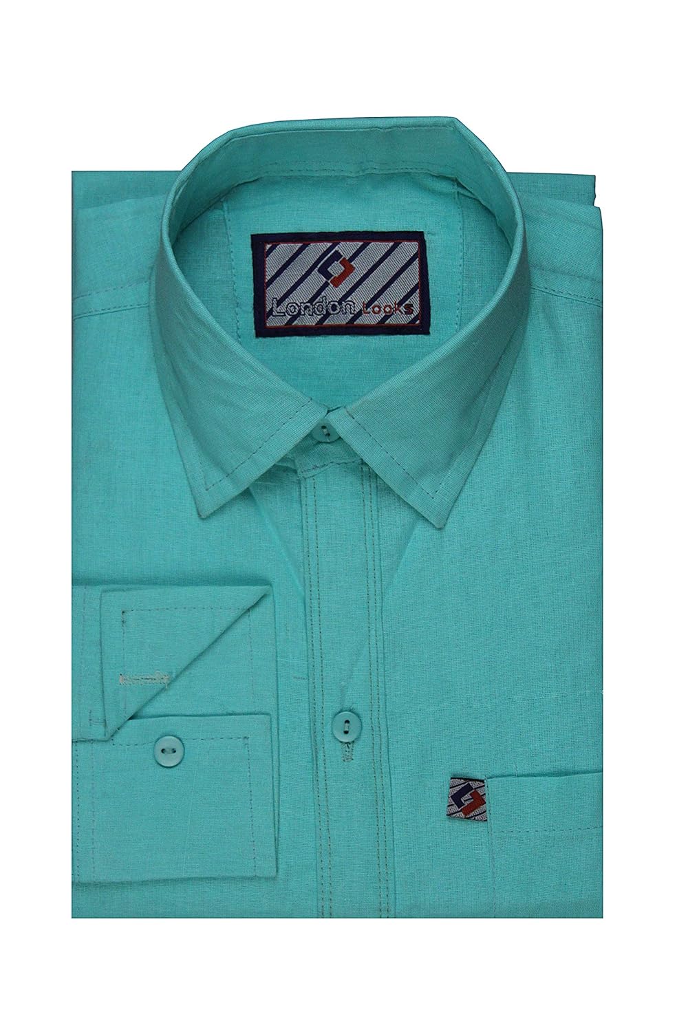 london looks men's cotton formal shirts - pack of 2