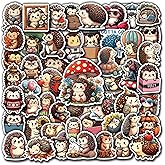 Pack 50 PCS Hedgehog Stickers Cute Animal Waterproof Vinyl Decal Decor Water Bottle Latop Phone Case Suitcase Scrapbook Car Bike Skateboard Birthday Gifts for Girl Kid Teen
