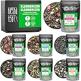 Tiesta Tea - 7 Green Teas Dry Flight Sampler, Loose Leaf, Medium Caffeine Hot & Iced Tea, Premium Green Tea Blends, 7 Reseala